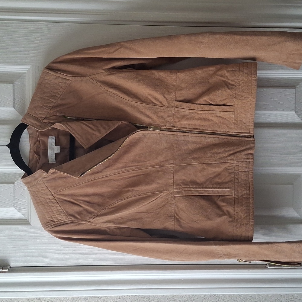 New York & Company Tan Suede Jacket